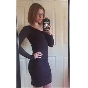 Purple cocktail dress